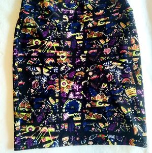 Bohemian Floral Pencil Skirt